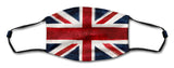 British Flag Mask Metal Sign