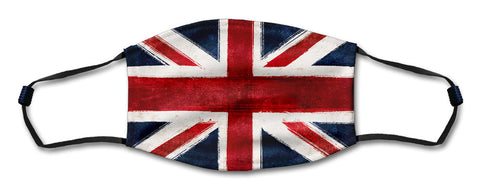 British Flag Mask Metal Sign