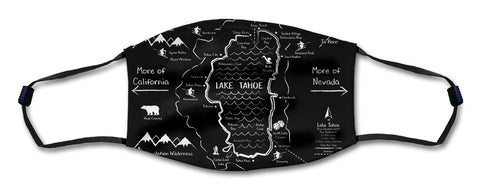 Lake Tahoe Mask Metal Sign