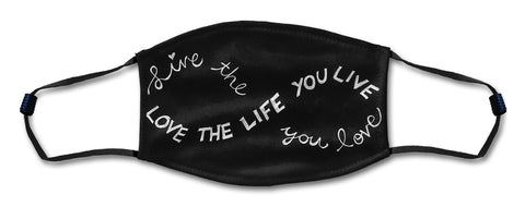 Love The Life Mask Metal Sign