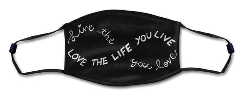 Love The Life Mask Metal Sign