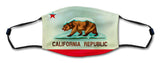 California Republic Snow Mask Metal Sign