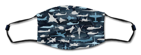 Aviation Pattern Mask Metal Sign