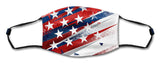 Stars And Stripes Mask Metal Sign