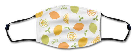 Citrus Pattern Mask Metal Sign