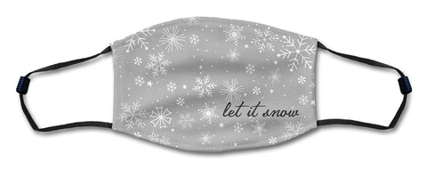 Let It Snow Mask Metal Sign