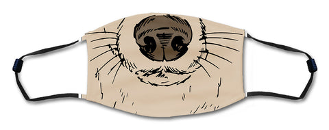 Dog Face Mask Metal Sign