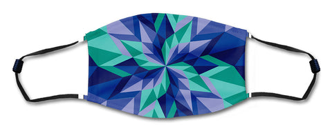 Blue Starburst Metal Sign