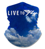Live To Fly Clouds Gaiter Metal Sign