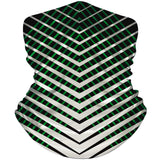 Black Green White Striped Gaiter Metal Sign