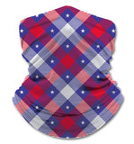 Patriotic American Plaid Gaiter Metal Sign