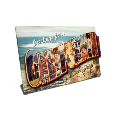 California Landmarks Topper Vintage Sign Metal Sign