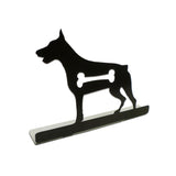 Doberman Silhouette Dog Topper Vintage Sign Metal Sign