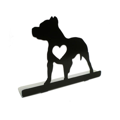 Pit-Bull-Silhouette-Dog-Topper-Vintage-Sign-Metal-Sign