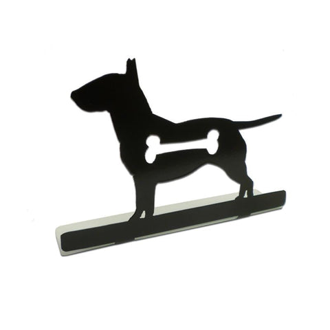 Bull-Terrier-Silhouette-Dog-Topper-Vintage-Sign-Metal-Sign
