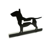 Bull Terrier Silhouette Dog Topper Vintage Sign Metal Sign