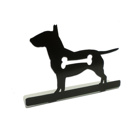 Bull Terrier Silhouette Dog Topper Vintage Sign Metal Sign