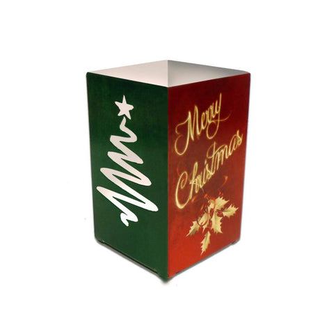 Christmas Candle Cube Topper Vintage Sign Metal Sign