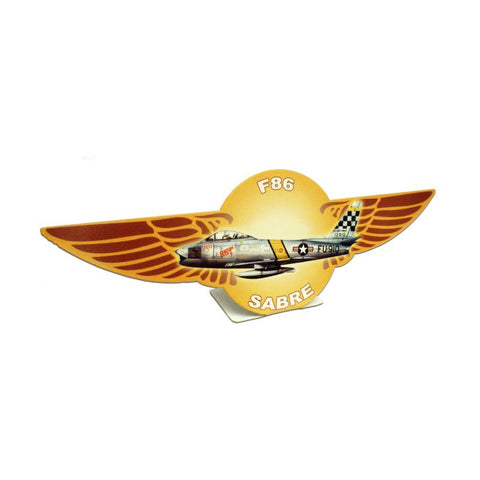 F86 Sabre Topper Vintage Sign Metal Sign
