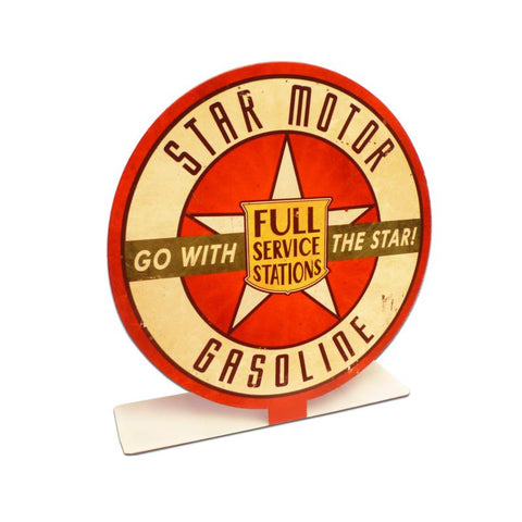 Star Motor Gas Topper Vintage Sign Metal Sign