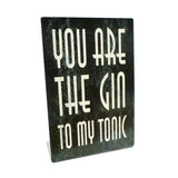 Gin Tonic Topper Vintage Sign Metal Sign