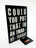 Email Metal Sign
