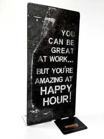 Happy Hour Metal Sign