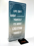 Life Creating Metal Sign