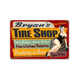 Tire Shop   Personalized Metal Sign
