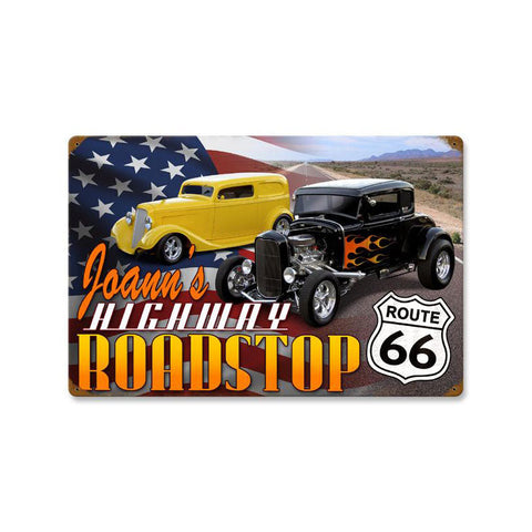 Highway-Roadstop---Personalized-Metal-Sign