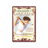 Golf Club - Personalized Metal Sign