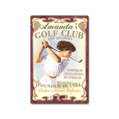 Golf Club - Personalized Metal Sign