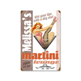 Martini Lounge - Personalized Metal Sign