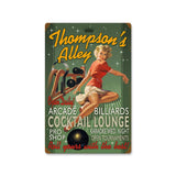 Bowling Alley - Personalized Metal Sign