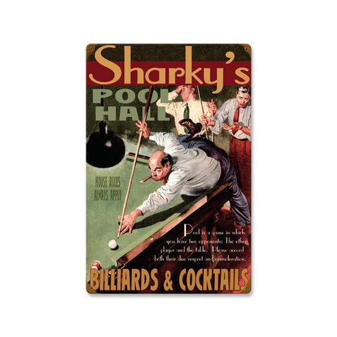 Pool Hall - Personalized Metal Sign