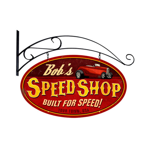 Speed Shop - Personalized Metal Sign
