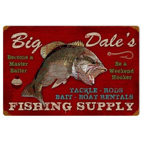 Fishing Supply - Personalized Metal Sign