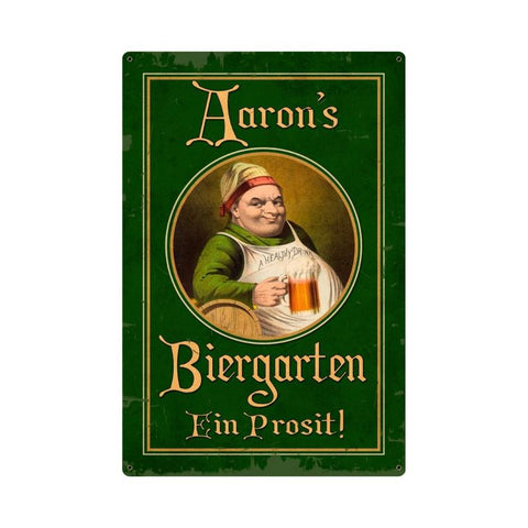 German Beer Garden  - Personalized Metal Sign