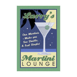 Martini-Lounge----Personalized-Metal-Sign
