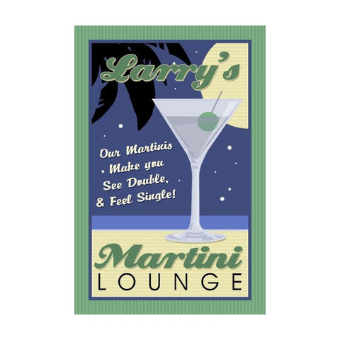 Martini-Lounge----Personalized-Metal-Sign