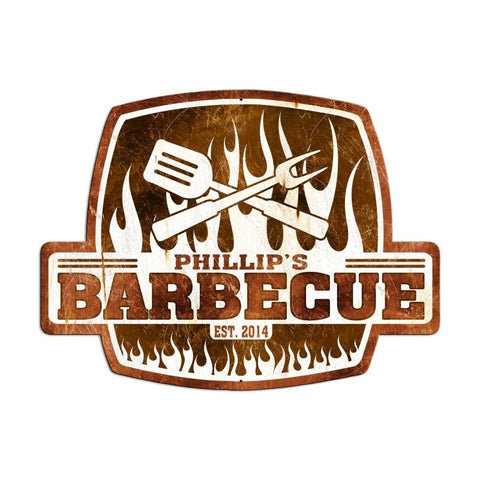 Barbecue  - Personalized Metal Sign