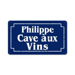 Cave Aux Vins - Personalized Metal Sign