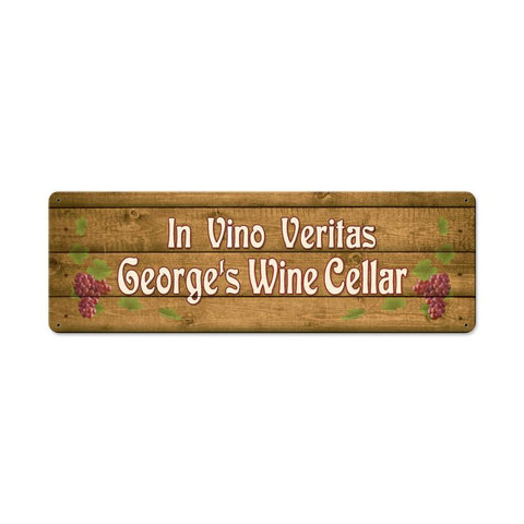 In Vino Veritas - Personalized Metal Sign
