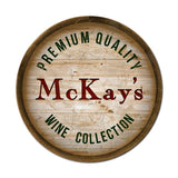 Wine Barrel - Personalized Metal Sign