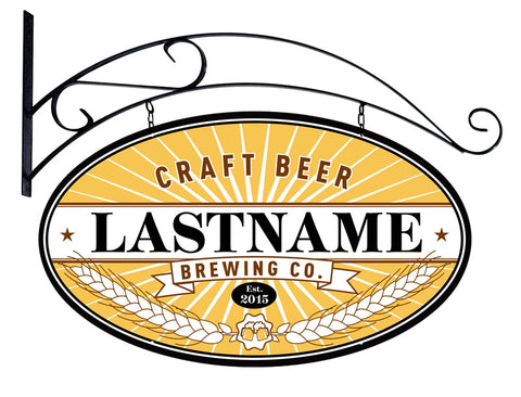 Craft Brewing Company Double Sided - Personalized Metal Sign