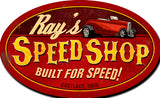 SPEED SHOP  - Personalized Metal Sign
