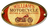 Motorcycle Repair - Personalized Metal Sign