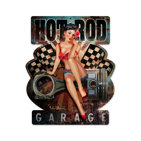 Hot Rod Garage Vintage Sign Metal Sign