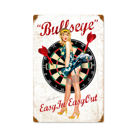 Bullseye Vintage Sign Metal Sign