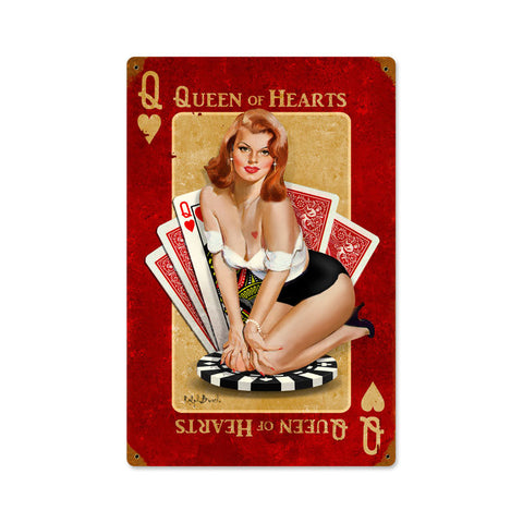 Queen-Of-Hearts-Vintage-Sign-Metal-Sign